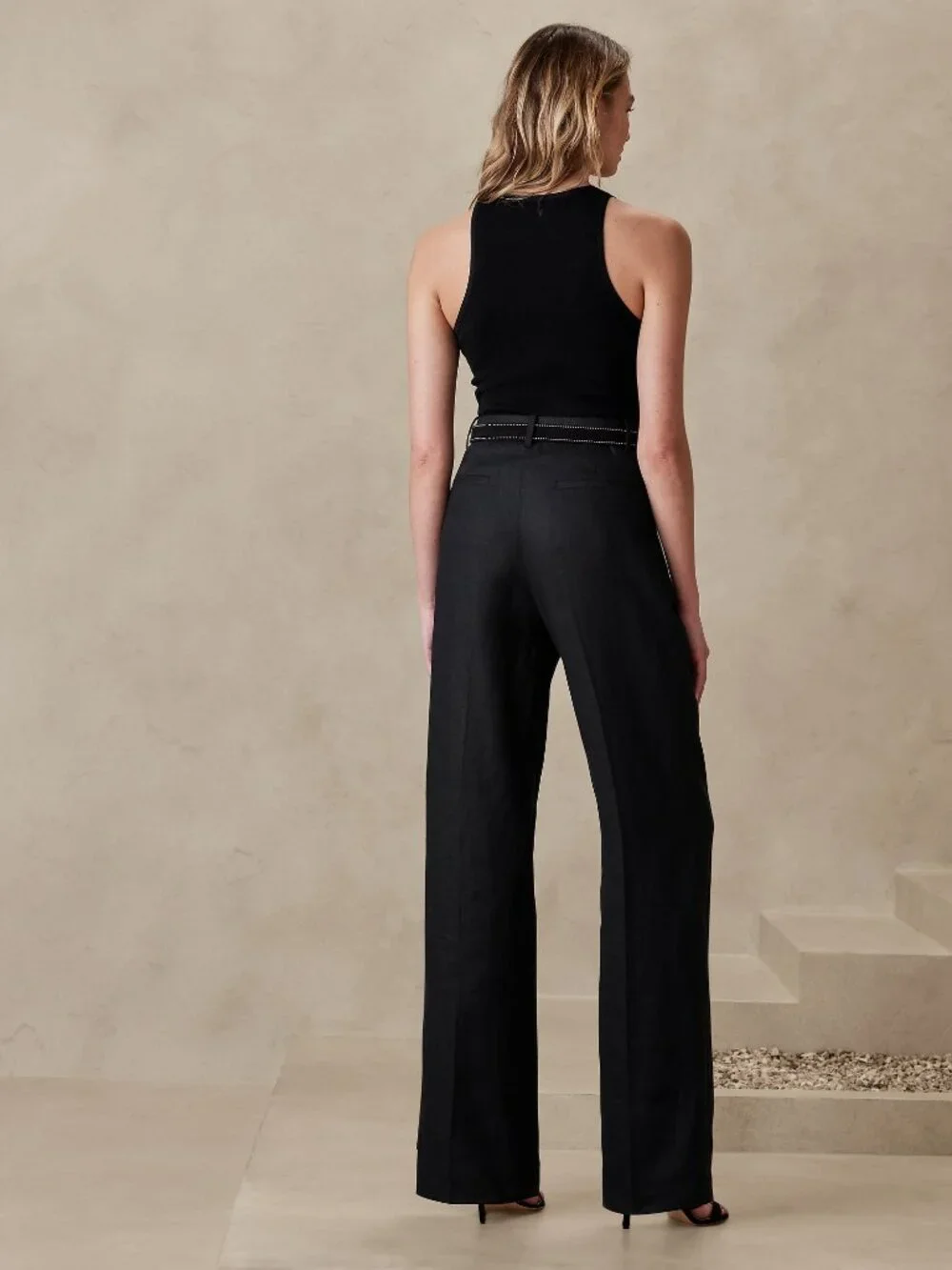 Banana Republic Palma Straight-Leg Linen Pant